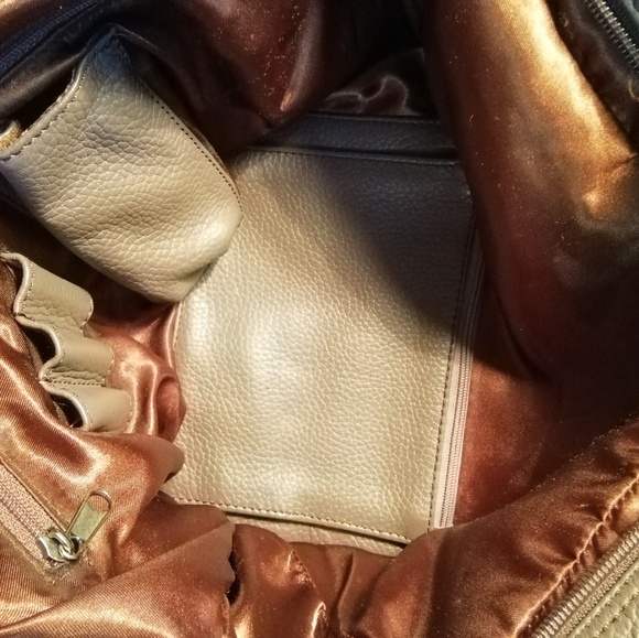 Genuine leather grey satchel handbag - Picture 7 of 7